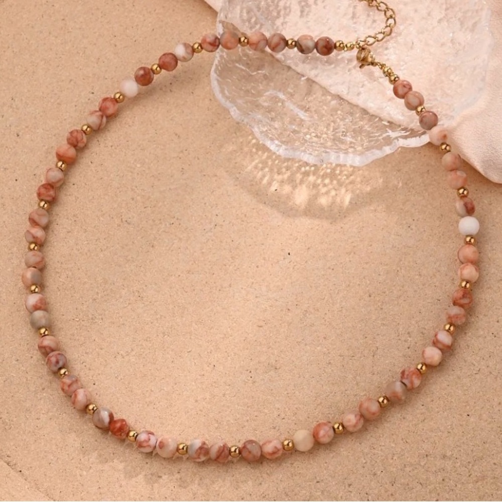 Beaded Necklace and Bracelet Set - Picture 4 of 5